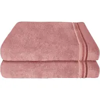 Schiesser Duschtücher "Skyline Color aus 100 % Baumwolle mit eleganter Streifenbordüre", (Set, 2 St., 2 Badetücher (70x140 cm), MADE IN GREEN by OEKO-TEX