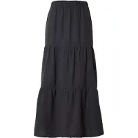 Pieces Pcsikka Hw Baumwoll Maxirock | Schwarz | XL