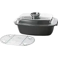 Karl Krüger Aromabräter Potsdam mit Glasdeckel und Aromaknopf 6 l 33cm