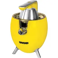 Unold 78132 ZITRUSPRESSE Power Juicy Yellow für große und kleine Zitrusfrüchte, 1100W Motor, komplett zerlegbar und spülmaschinengeeignet