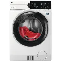 AEG LWR96944B, Frontlader, Freistehend, Weiß, Links, Schwarz, Schwarz