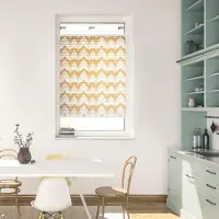 Lichtblick Original Plissee "Plissee Klemmfix, ohne Bohren, blickdicht, Boho Zig Zag - Gelb" blickdicht freihängend