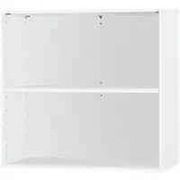 Schäfer Shop Anstell-/Aufsatzregal, 2 Ordnerhöhen, B 800 x T 420 x H 726 mm, weiß