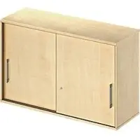 Schäfer Shop Aufsatz-Schiebetürenschrank TETRIS WOOD, 2 OH, B 1200 mm, Höhe inkl. Gleiter, Ahorn-Dekor