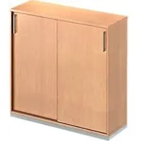 Schäfer Shop Schiebetürenschrank TETRIS WOOD, 3 OH, B 1200 mm, inkl. Stahlsockel, Buche-Dekor