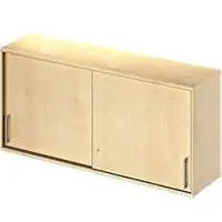 Schäfer Shop Aufsatz-Schiebetürenschrank TETRIS WOOD, 2 OH, B 1600 mm, Höhe inkl. Gleiter, Ahorn-Dekor
