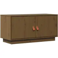 vidaXL TV-Schrank Honigbraun 80x34x40 cm Massivholz Kiefer