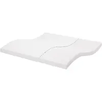 vidaXL Schaumstoffmatratze Weiß 200x200 cm 7-Zonen Härtegrad 20 ILD