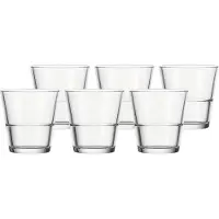 Leonardo Glas "Trinkgläser Event 180 ml 6er Set transparent", bunt (transparent), Glas, Trinkgefäße, Glas