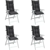 vidaXL Hochlehner-Auflagen 4 Stk. 120 x 50 x 7 cm Stoff