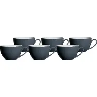 Ritzenhoff & Breker DOPPIO Kaffeetasse 200 ml 6er Set - Anthrazit