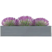 vidaXL Garten-hochbeet Aus Verzinktem Stahl 320x40x45 Cm