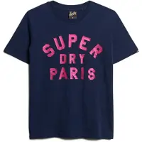 Superdry Glitter Logo Relaxed Kurzarm-t-shirt