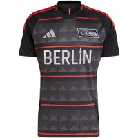 Adidas Herren FCU 1FC Union Berlin 24/25 Auswärtstrikot Schwarz/Vivid Red