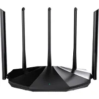 Tenda TX2 Pro, Wi-Fi 6 (802.11ax), Dual-Band (2,4 GHz/5 GHz), Ethernet/LAN, Schwarz, Tabletop-Router
