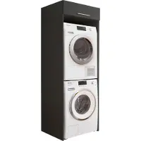 Harper Waschmaschinenschrank BANDA BHT 67.50x200x67.50 cm grau