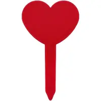 Combicraft Herzf√∂rmige Stecketiketten 46x82 mm in Rot, 100 Stück