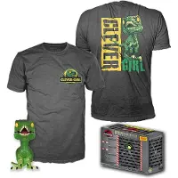 Funko POP! Pop! Jurassic Park Und Kurzarm T-shirt Velociraptor Exklusiv Mehrfarbig M Mehrfarbig M