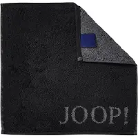 JOOP! Handtücher Classic Doubleface Seiflappen Schwarz 30 x 30 cm