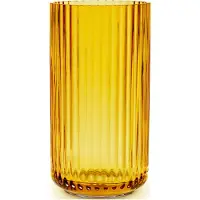 Lyngby Porcelæn Lyngby Vase Amber Mundgeblasenes Glas H15,5 cm