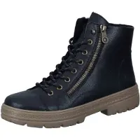 Rieker Damen Stiefelette Schnürboot Warmfutter Profilsohle N0031, Größe:39 EU, Farbe:Schwarz