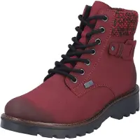 Rieker Damen Schnürstiefeletten/ Winter Boots Weinrot Kunstleder Größe: 37