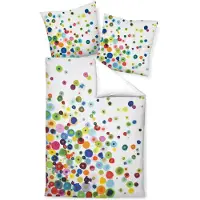 Janine Mako-Satin Bettwäsche modern art 42030-09 multicolor 135x200 cm + 80x80 cm