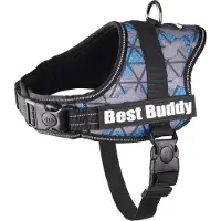Flamingo Geschirr Best Buddy Pluto blau camouflage Grid, Größe: XS