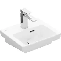 Villeroy & Boch Subway 3.0 Handwaschbecken 37 cm, mit 1 Hahnloch, mit Überlauf