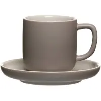 Ritzenhoff & Breker JASPER Espressotasse mit Untertasse 100 ml taupe