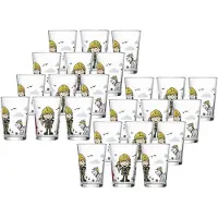Ritzenhoff & Breker Kinderbecher "Kindergläser Feuerwehrmann Bernie 205 ml 24er Set bunt", bunt, Glas, Trinkgefäße, Kinderbecher