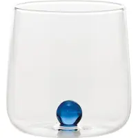 Zafferano Borosilikatglas Bilia Tumbler 6er-Set, Farbe Blau