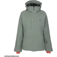 2117 of Sweden Edum Damen Skijacke mit Kapuze grün XL