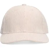 Manfield Beigefarbene Cord-Kappe | Größe Onesize