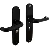 Intersteel Hintertür-Hardware Aurano PC 55mm Kernzugschutz Aluminium schwarz
