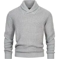 INDICODE JEANS Indicode Strickpullover Herren Grobstrick grau, M 770057-0001-09920
