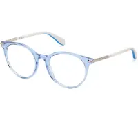 Adidas Unisex OR5073 85 Rahmen von BRILLEN Acetat Hellblau Rund Normal