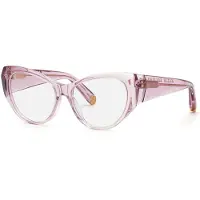 Philipp Plein Damen VPP101 PLEIN FLYING BUTTERFLY O. 06MH Rahmen von BRILLEN Acetat Rosa Schmetterling
