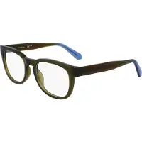 Calvin Klein Jeans CKJ23651 Unisex-Brille inkl. Gläser Vollrand Oval Acetat-Gestell 52/19/140, grün