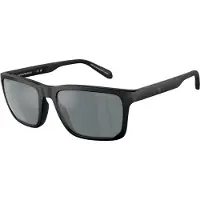 Emporio Armani 0EA4219 Herren-Sonnenbrille Vollrand Quadratisch Kunststoff-Gestell, schwarz