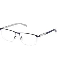 Adidas SP5050 Unisex-Brille inkl. Gläser Vollrand Quadratisch Metall-Gestell 55/16/145, blau