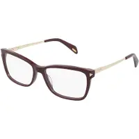 Police Herren VPLA87 STAGEDIVE 5 0AR3 Rahmen von BRILLEN Acetat Bordeaux Quadratisch