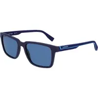 Lacoste L6032S Unisex-Sonnenbrille Vollrand Quadratisch Acetat Spritzguss-Gestell, blau