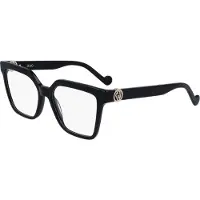 Liu Jo LJ2772R Unisex-Brille inkl. Gläser Vollrand Quadratisch Acetat-Gestell 53/17/140, schwarz