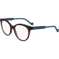 Liu Jo LJ2787 Unisex-Brille inkl. Gläser Vollrand Rund Acetat-Gestell 51/18/140, braun