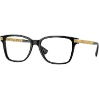 Versace Herren VE3340U GB1 Rahmen von BRILLEN Acetat Schwarz Transparent Pillow Normal