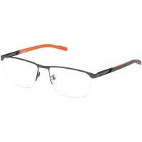 Adidas SP5050 Herren-Brille inkl. Gläser Vollrand Eckig Metall-Gestell 55mm/16mm/145mm, Grau