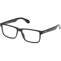 Adidas OR5087 Herren-Brille inkl. Gläser Vollrand Quadratisch Kunststoff-Gestell 55/15/145, schwarz