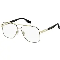 Marc Jacobs Herren MARC 634 RHL Rahmen von BRILLEN Metall Gold / Schwarz Quadratisch