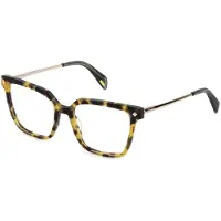 Police Damen VPLD26 777 Rahmen von BRILLEN Acetat Havanna Quadratisch